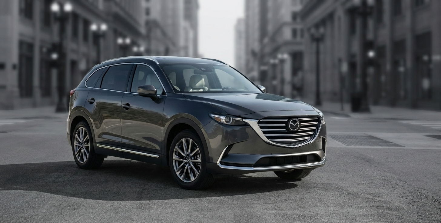 Black Mazda CX-9 rental car in Tbilisi